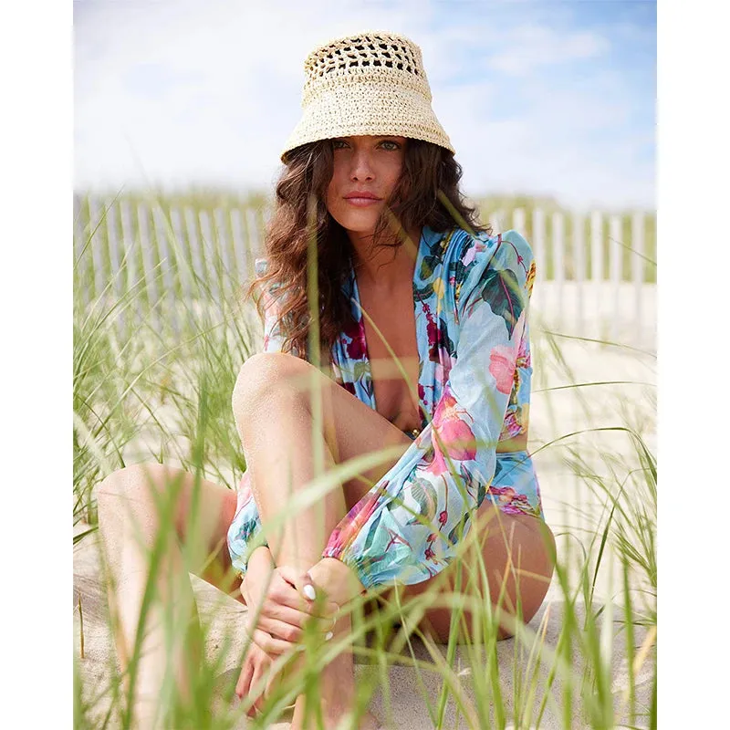 Tropical Rash Guard Swimsuit - UV Safe