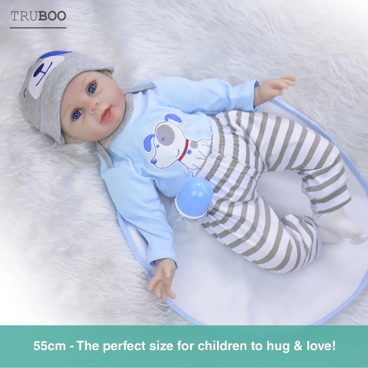 Truboo Reborn Baby Dolls Toys Lifelike Kits Boy Girl Realistic Newborn Silicone