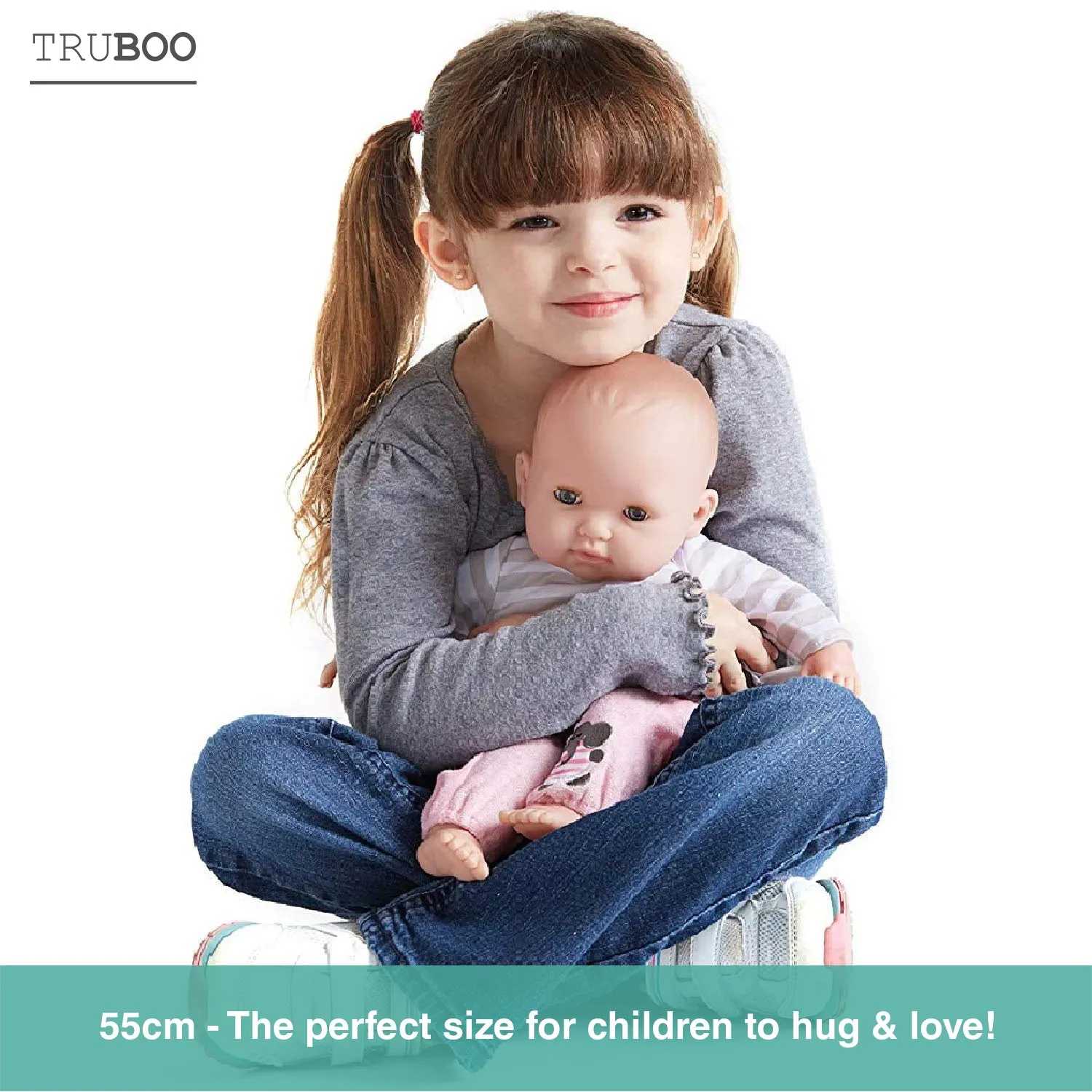 Truboo Reborn Baby Dolls Toys Lifelike Kits Boy Girl Realistic Newborn Silicone
