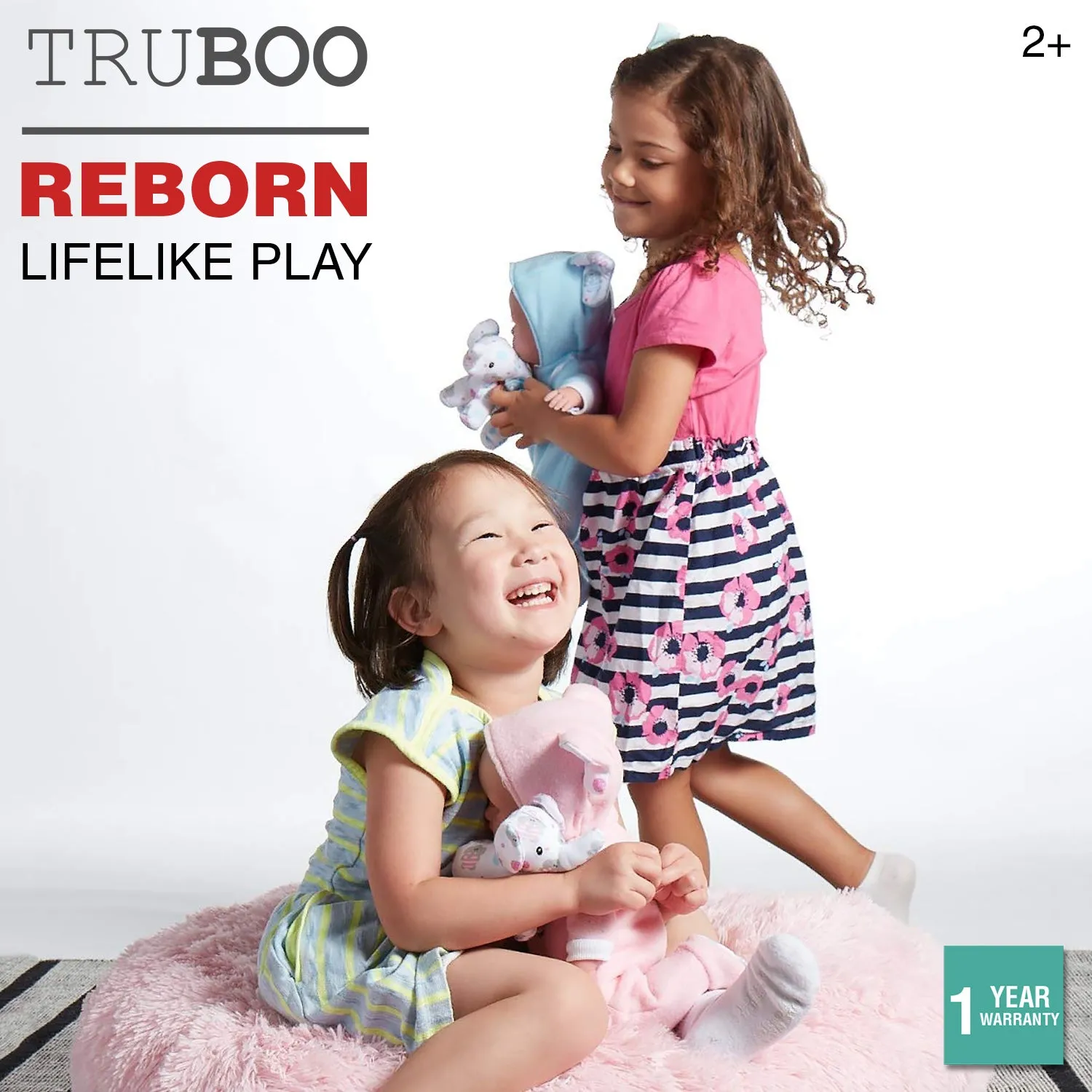 Truboo Reborn Baby Dolls Toys Lifelike Kits Boy Girl Realistic Newborn Silicone
