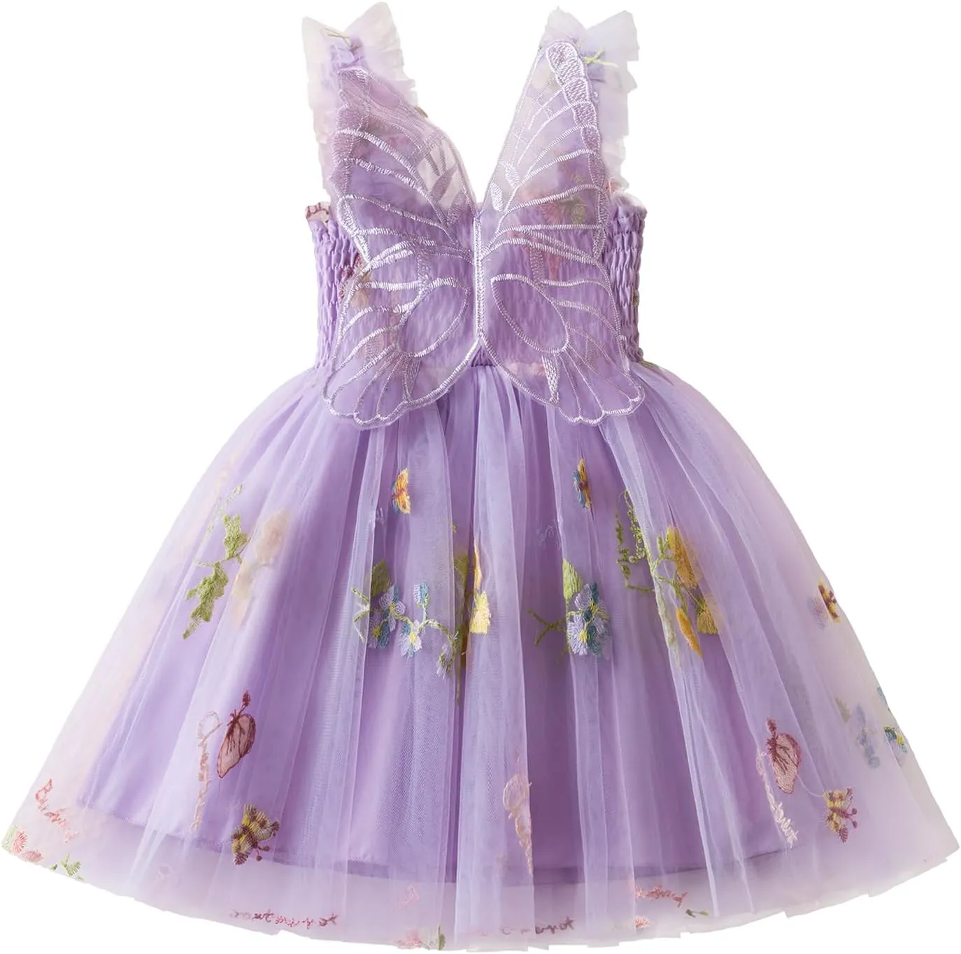 TTYAOVO Baby Girls Tulle Dress Butterfly Birthday Party Dresses