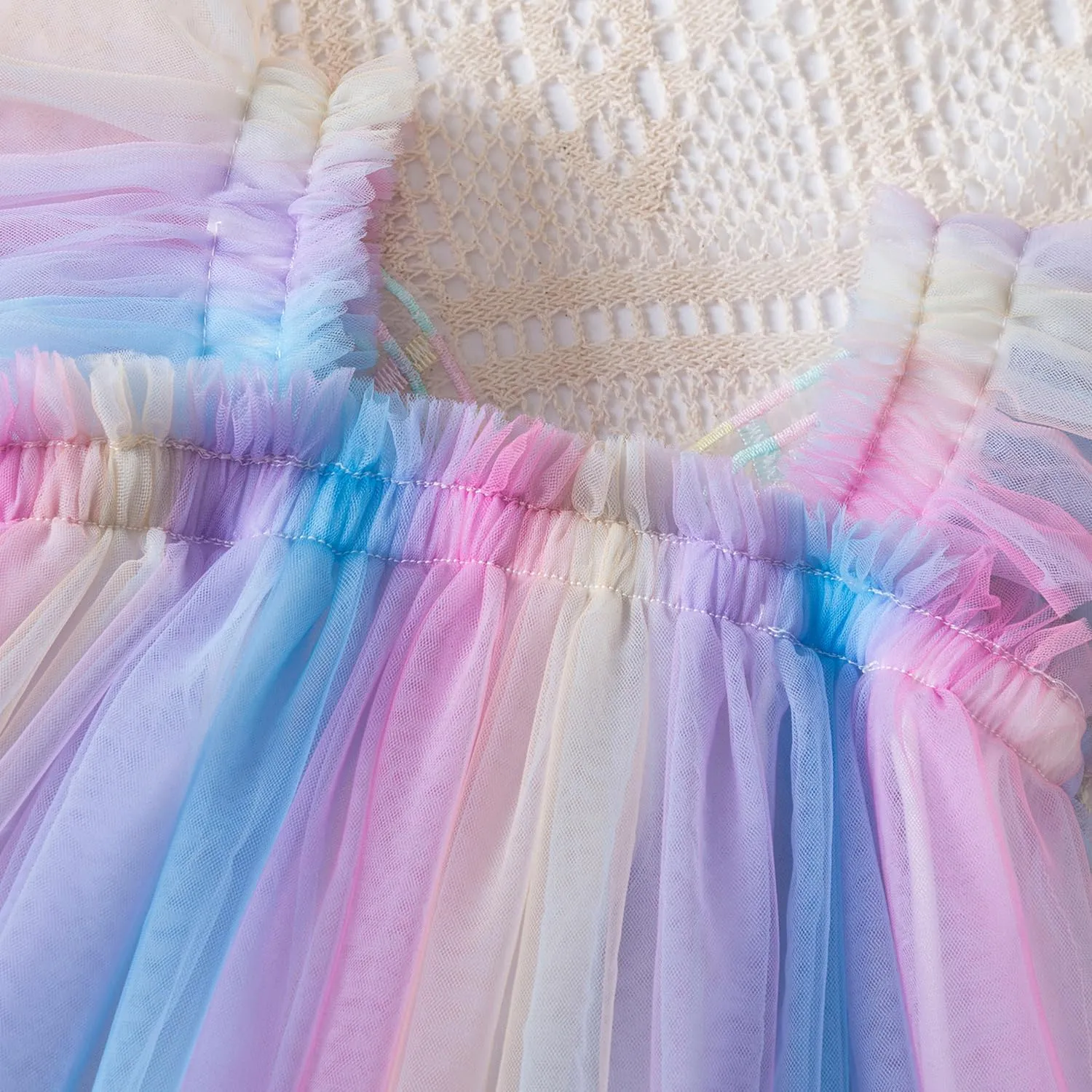 TTYAOVO Baby Girls Tulle Dress Butterfly Birthday Party Dresses