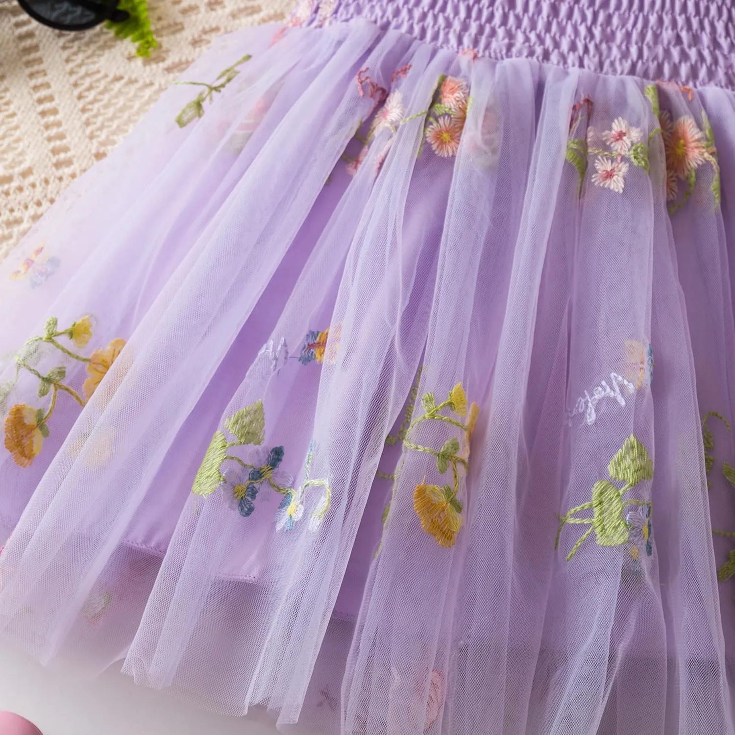 TTYAOVO Baby Girls Tulle Dress Butterfly Birthday Party Dresses