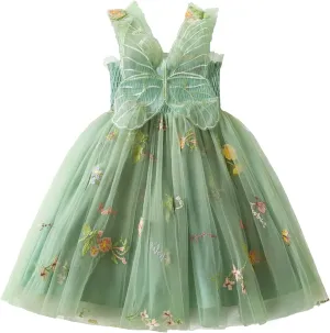 TTYAOVO Baby Girls Tulle Dress Butterfly Birthday Party Dresses