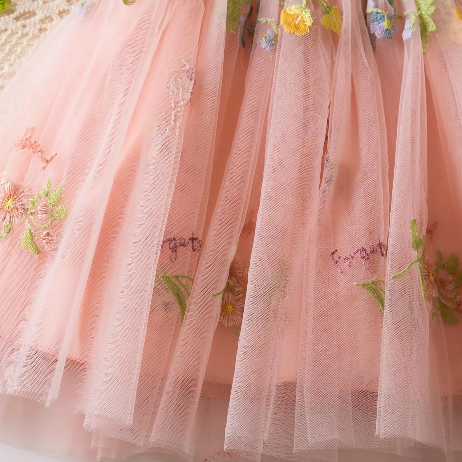 TTYAOVO Baby Girls Tulle Dress Butterfly Birthday Party Dresses
