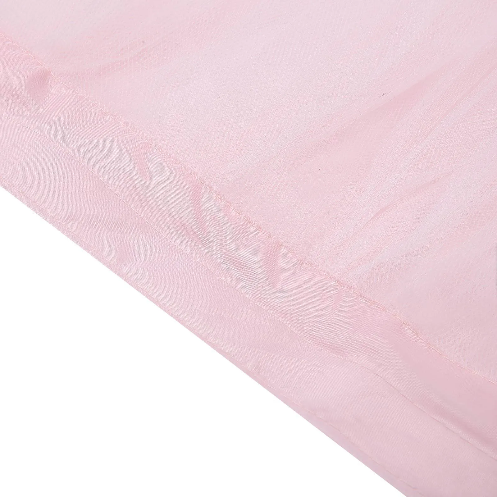 Tulle Table Skirt 21ft Blush - 4 Layer Pleated Tutu Table Cover
