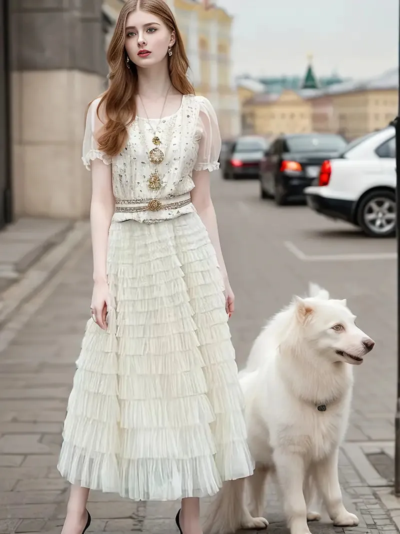 Tulle Tiered Maxi Skirts