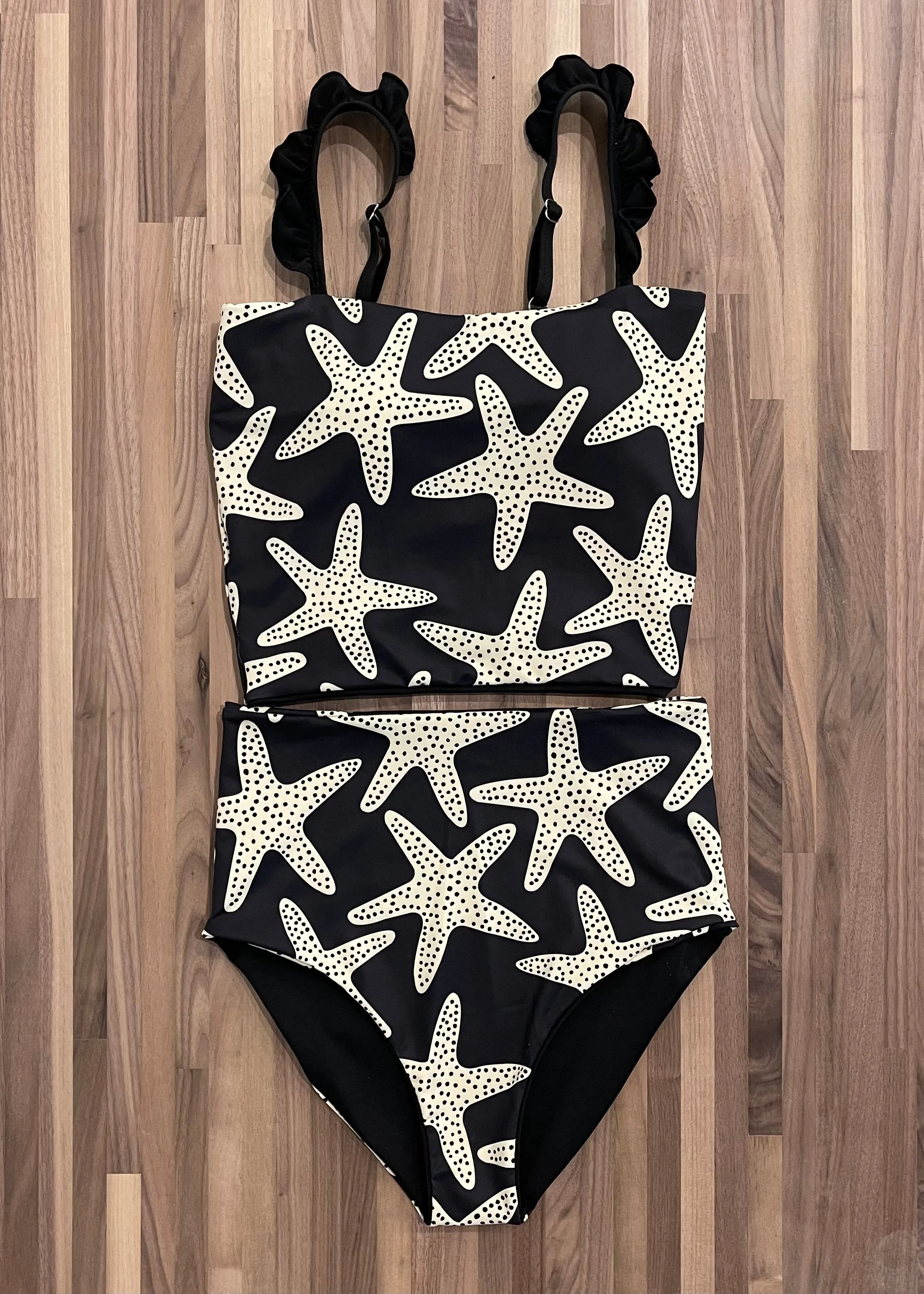 Tween Ava - Starfish Reversible Tankini - $56