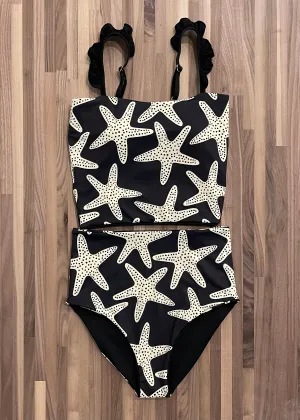 Tween Ava - Starfish Reversible Tankini - $56