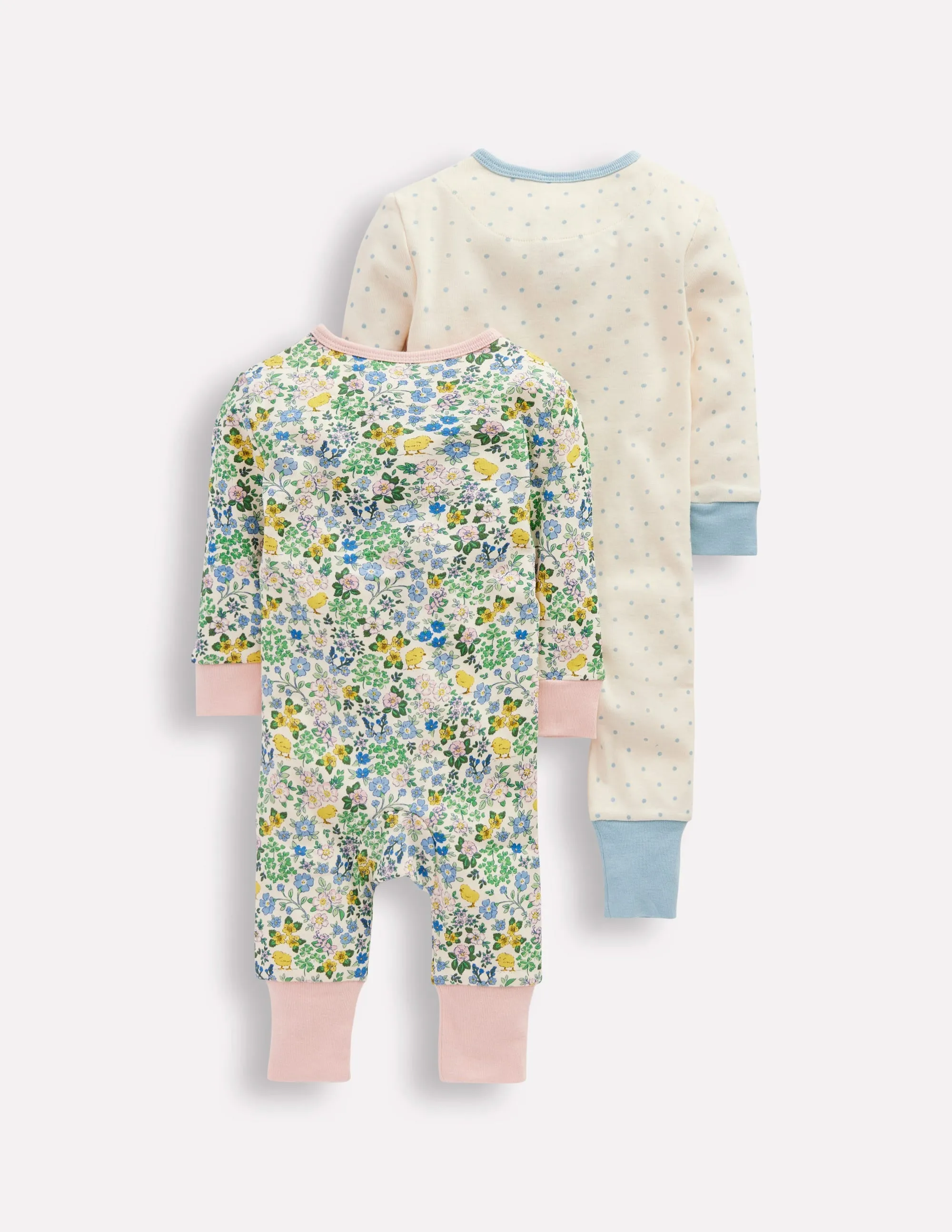 Twin Pack Rompers-Chick Floral