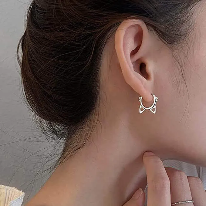 Two Kittens Are Better Than One Hoop Earrings