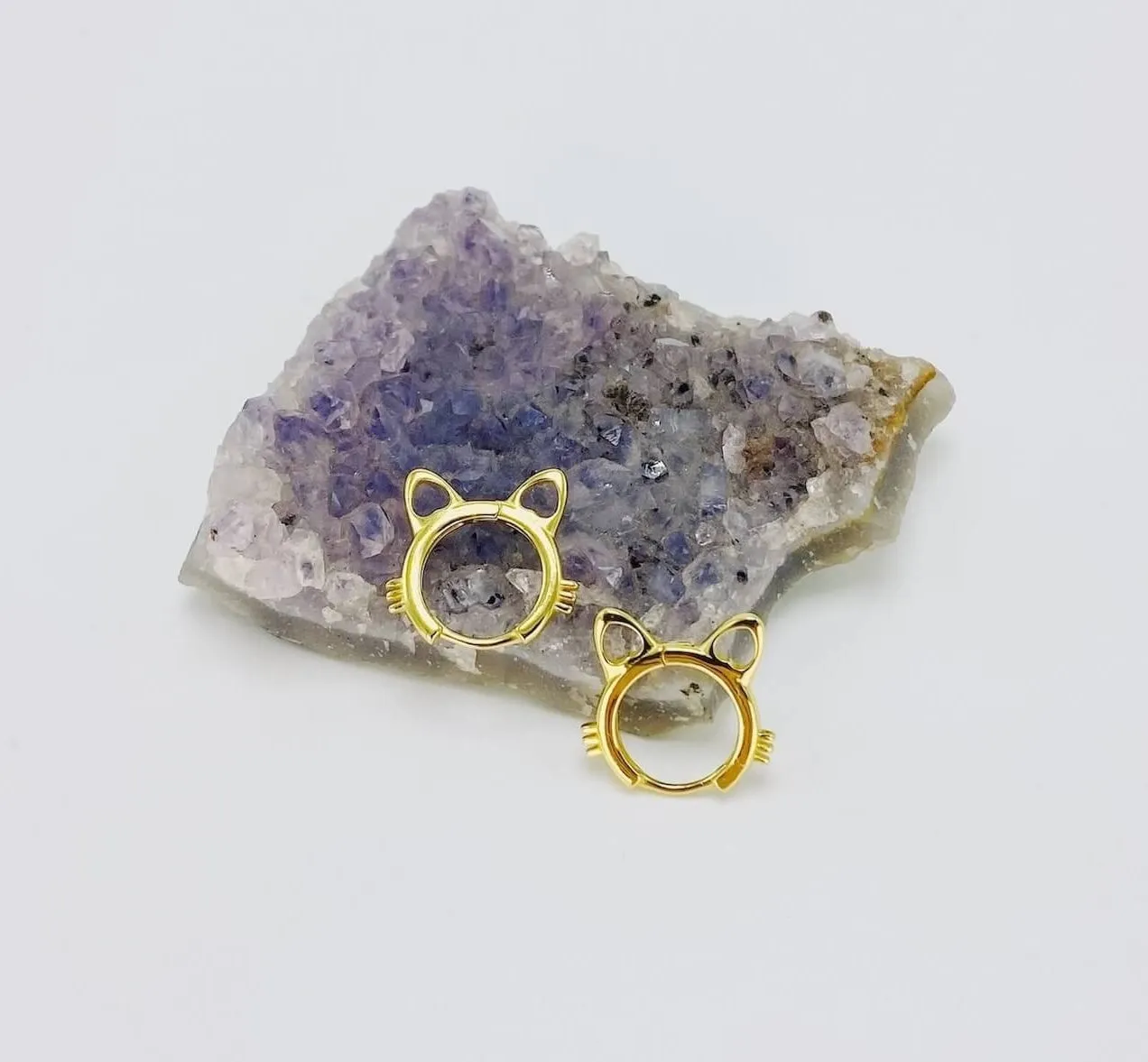 Two Kittens Are Better Than One Hoop Earrings