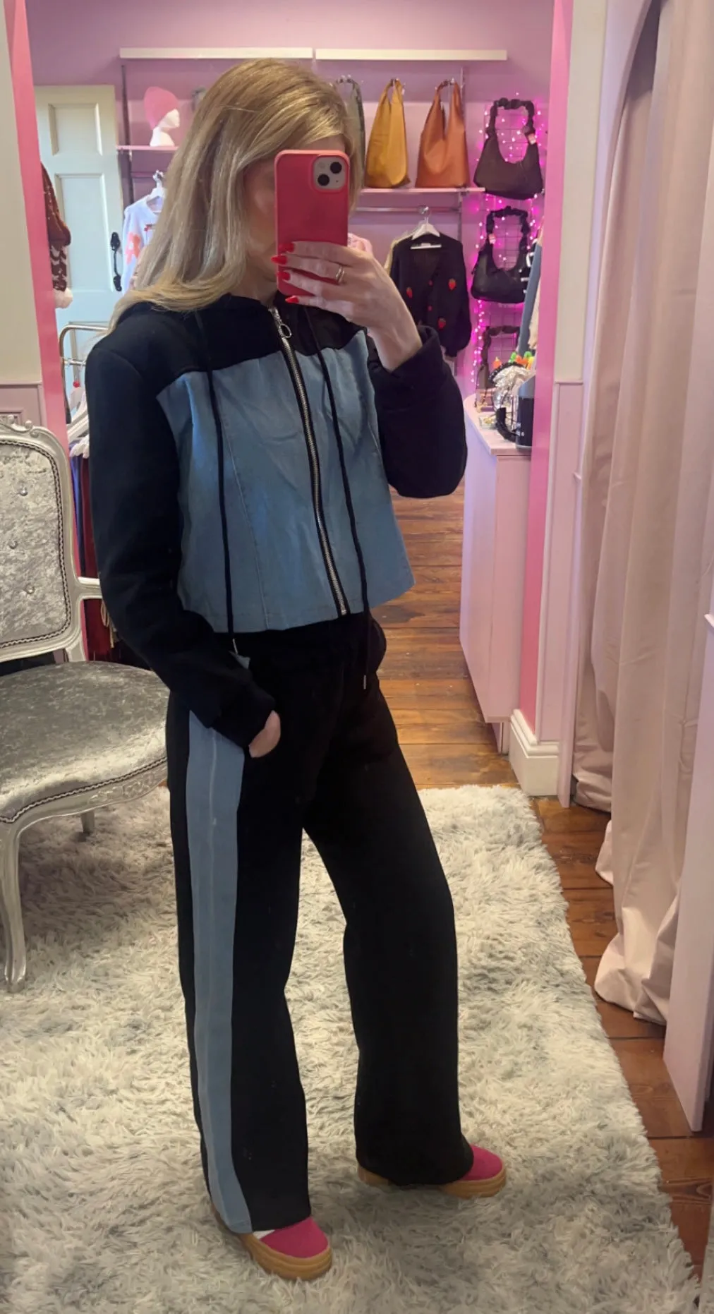 Two Piece Contrasting Set