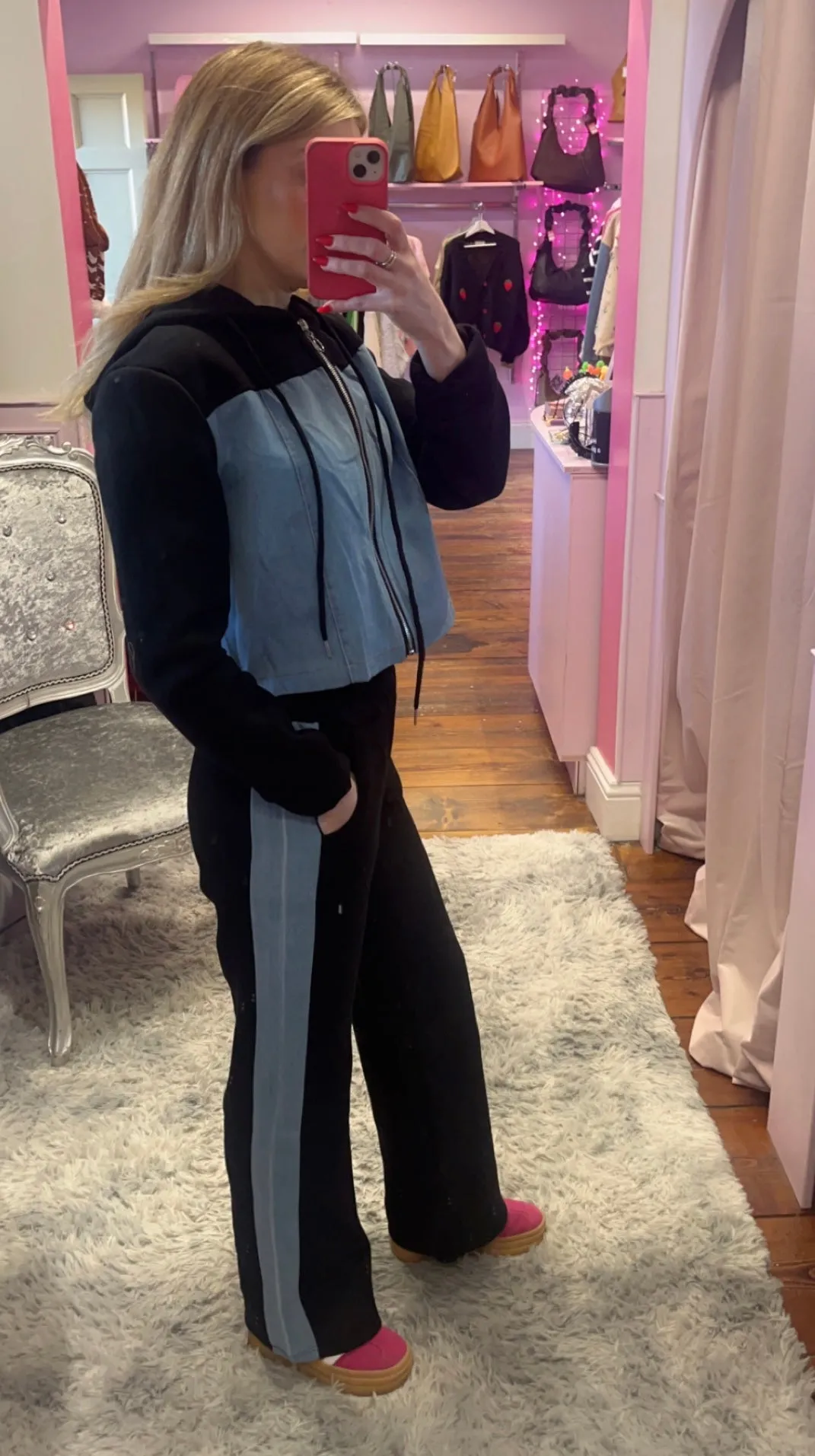 Two Piece Contrasting Set