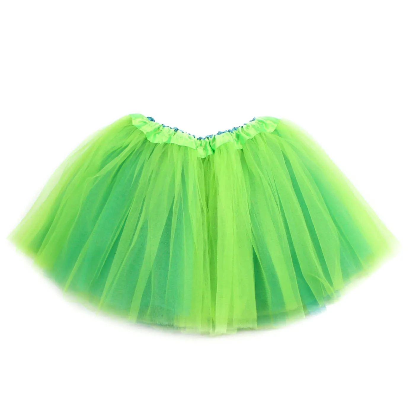 Two-tone Reversible Green & Turquoise Toddler Tutu, 2 - 6 Year