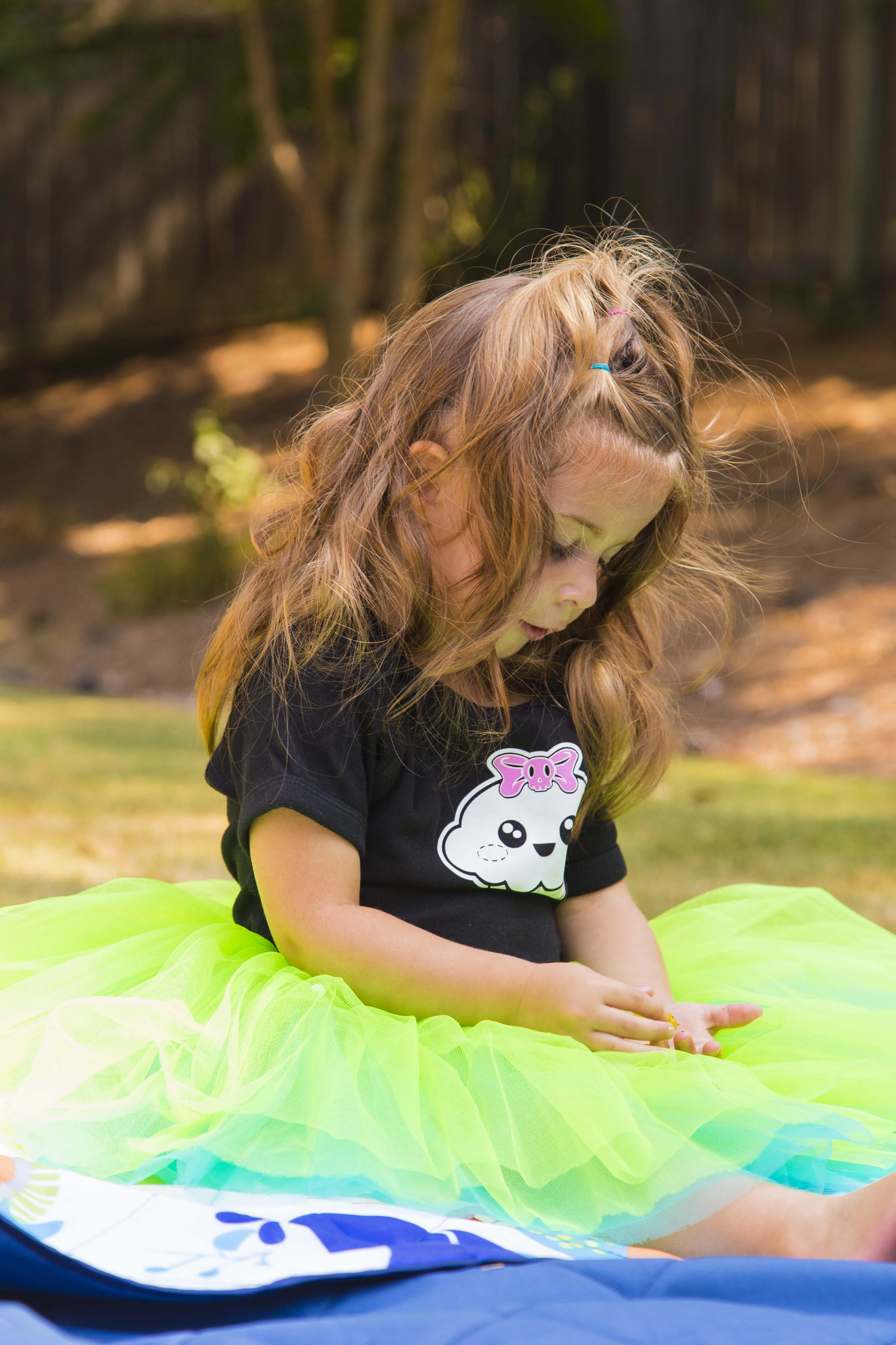Two-tone Reversible Green & Turquoise Toddler Tutu, 2 - 6 Year