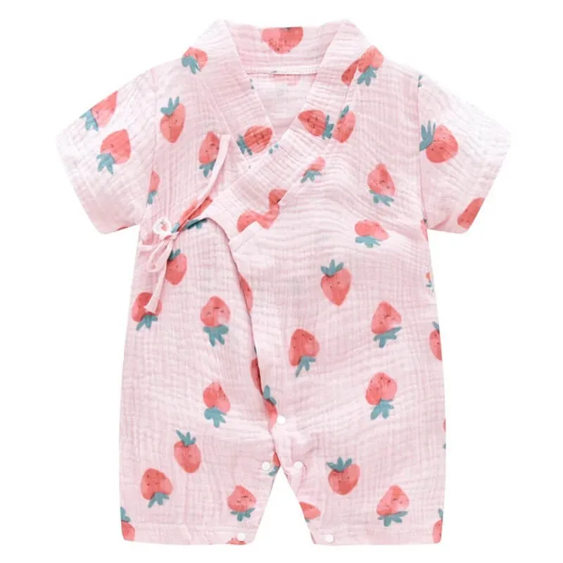 Unisex Printed Kimono Rompers
