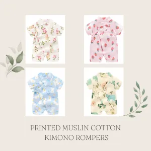 Unisex Printed Kimono Rompers
