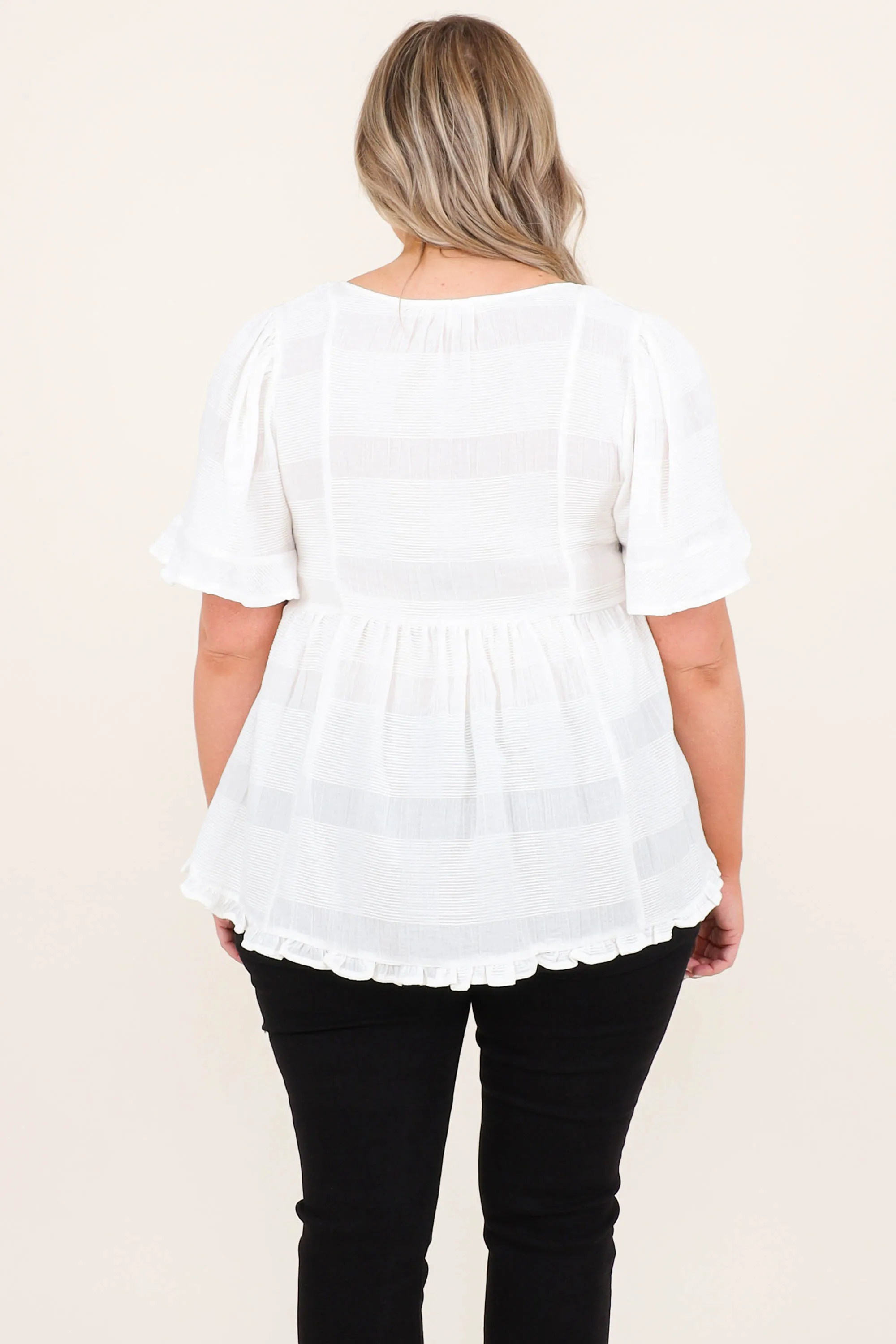 Vacation Overdue Top, White