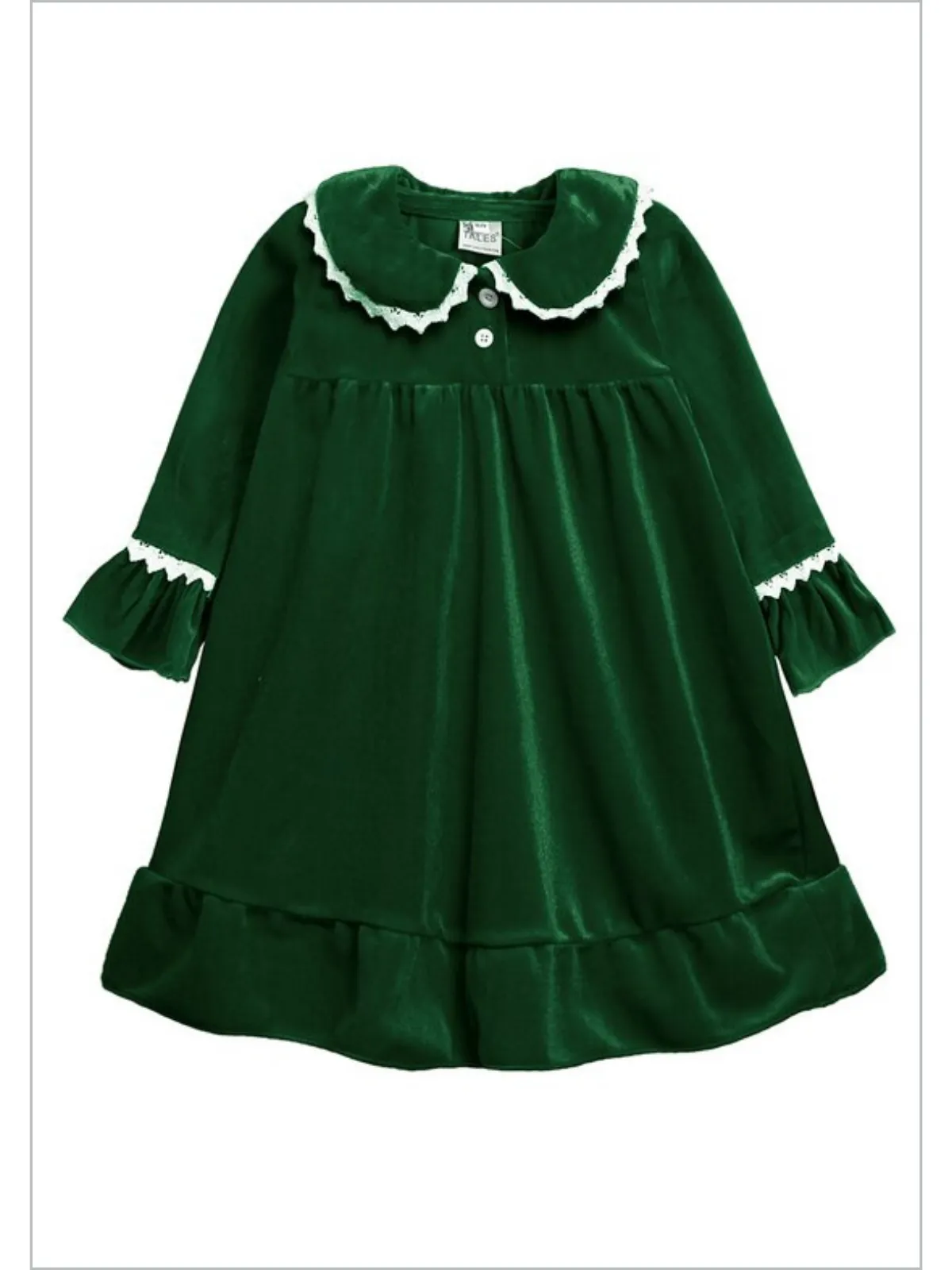 Velvet Dreams Lace Trim Nightgown