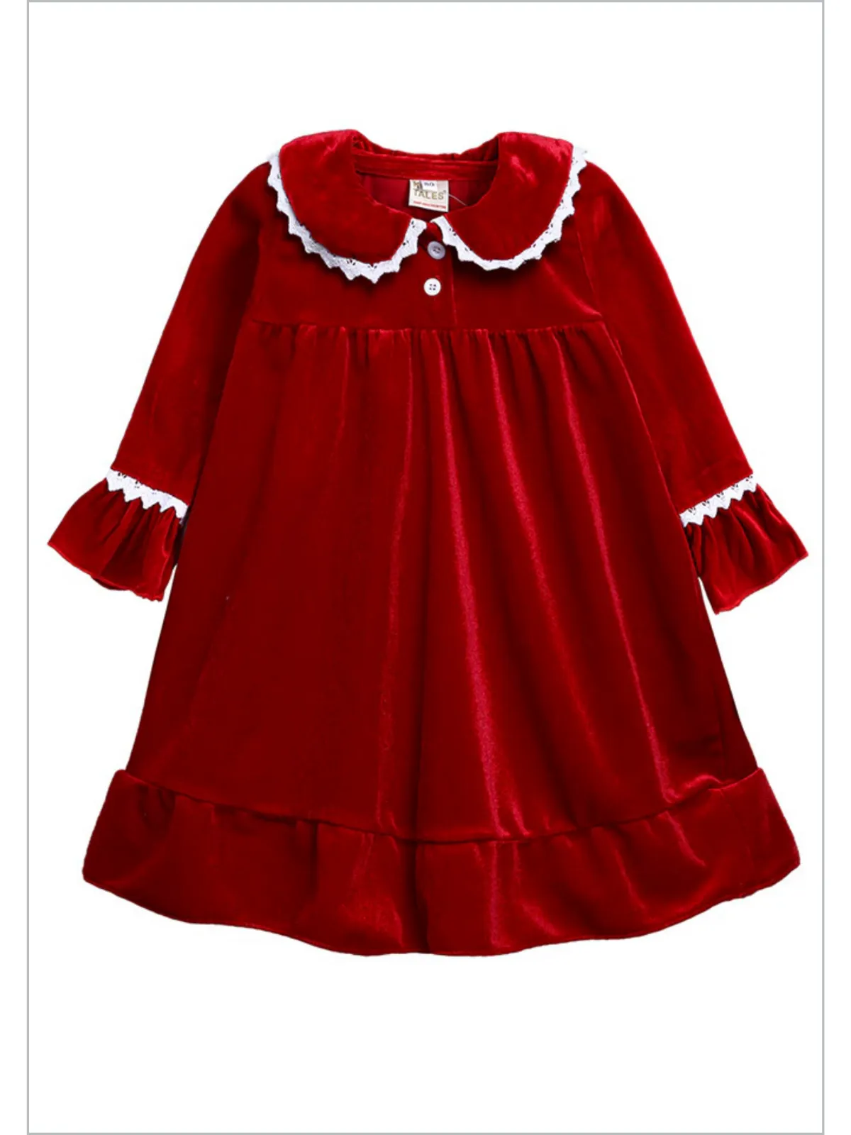 Velvet Dreams Lace Trim Nightgown