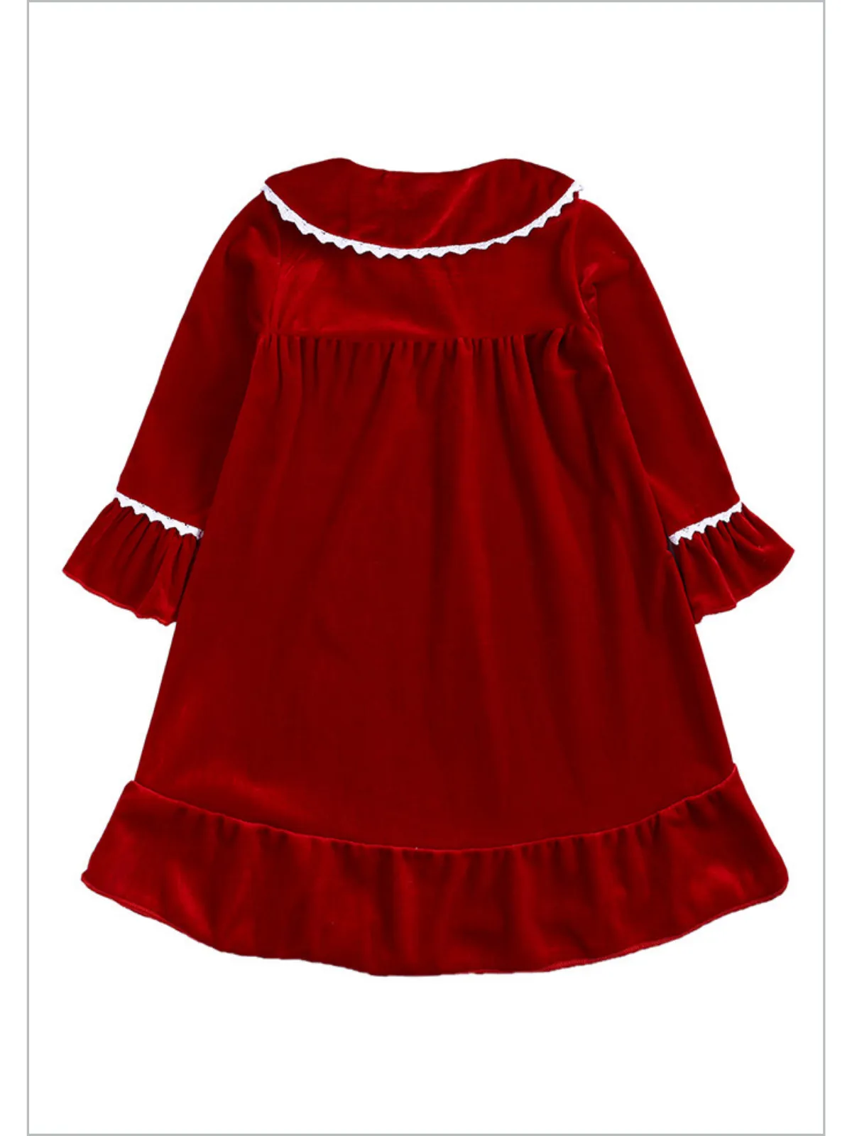 Velvet Dreams Lace Trim Nightgown