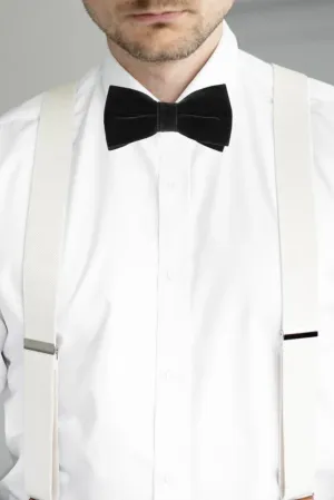 Velvet Men's Bow Tie, Matching Bow Tie, Tuxedo Suit Bowtie, Adjustable Neck, Pre-Tied Wedding, Graduations, Work Events Oversize BowTie, Classic BowTie