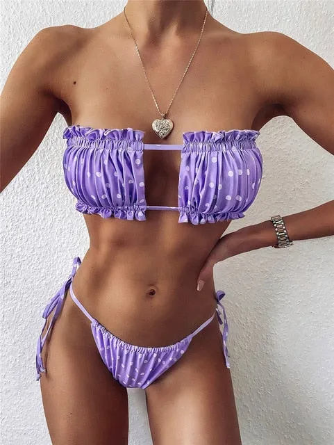 VenusFox Leopard Bikinis Set For Women Swimsuit Summer Beach Wear Brazilian Biquinis Feamle Bathing Suits 2021 Sexy Women Bikini Swimwear