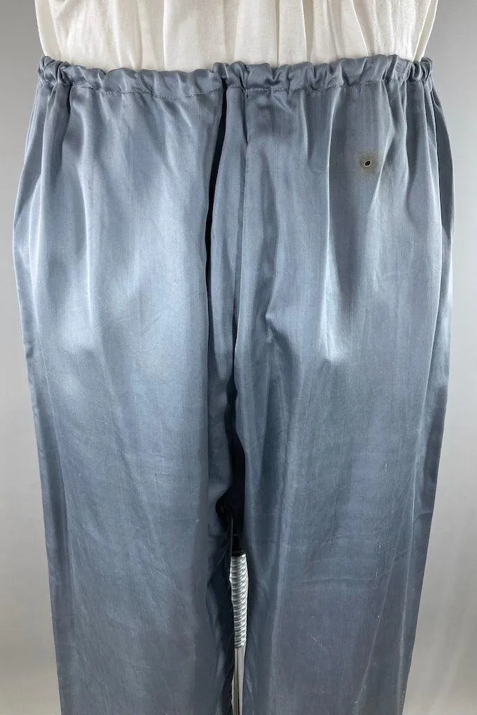 Vintage 1930s Embroidered Satin Pajamas