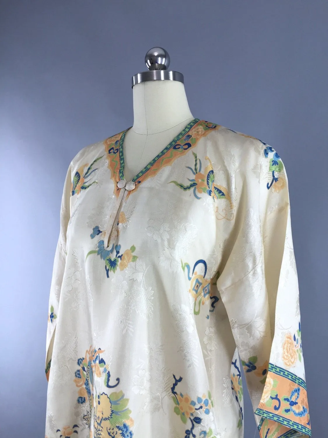 Vintage 1930s Pajamas / Art Deco Dragon Print