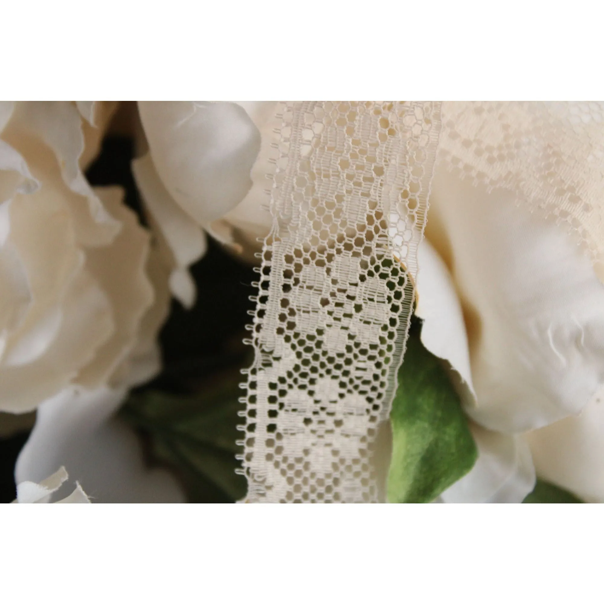 Vintage Ivory Lace Trim,  Picot Edge, 1 yard , 1" wide