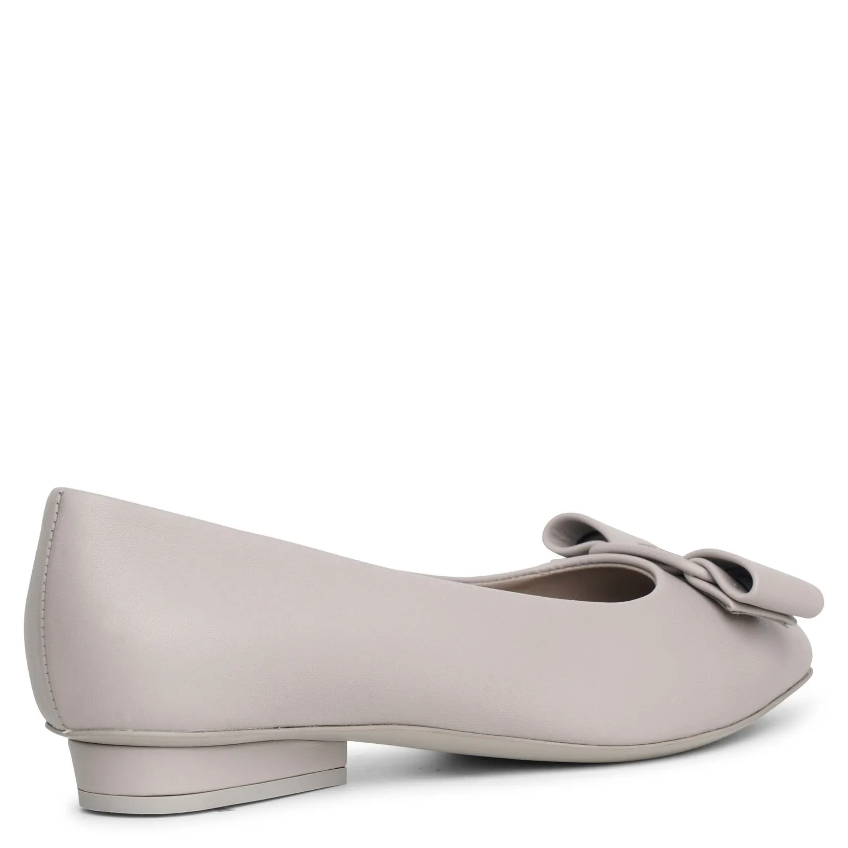 Viva grey leather flats