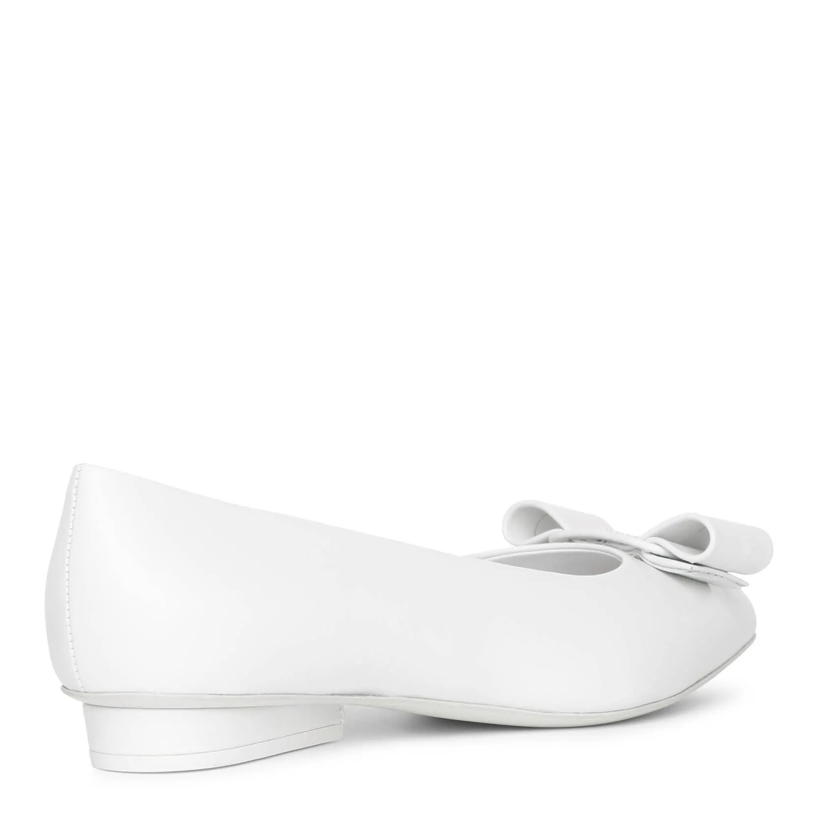 Viva white ballet flats