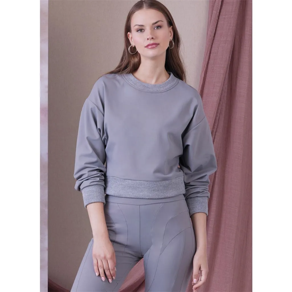 Vogue Pattern V1945 Misses’ Knit Tops and Leggings in Two Lengths