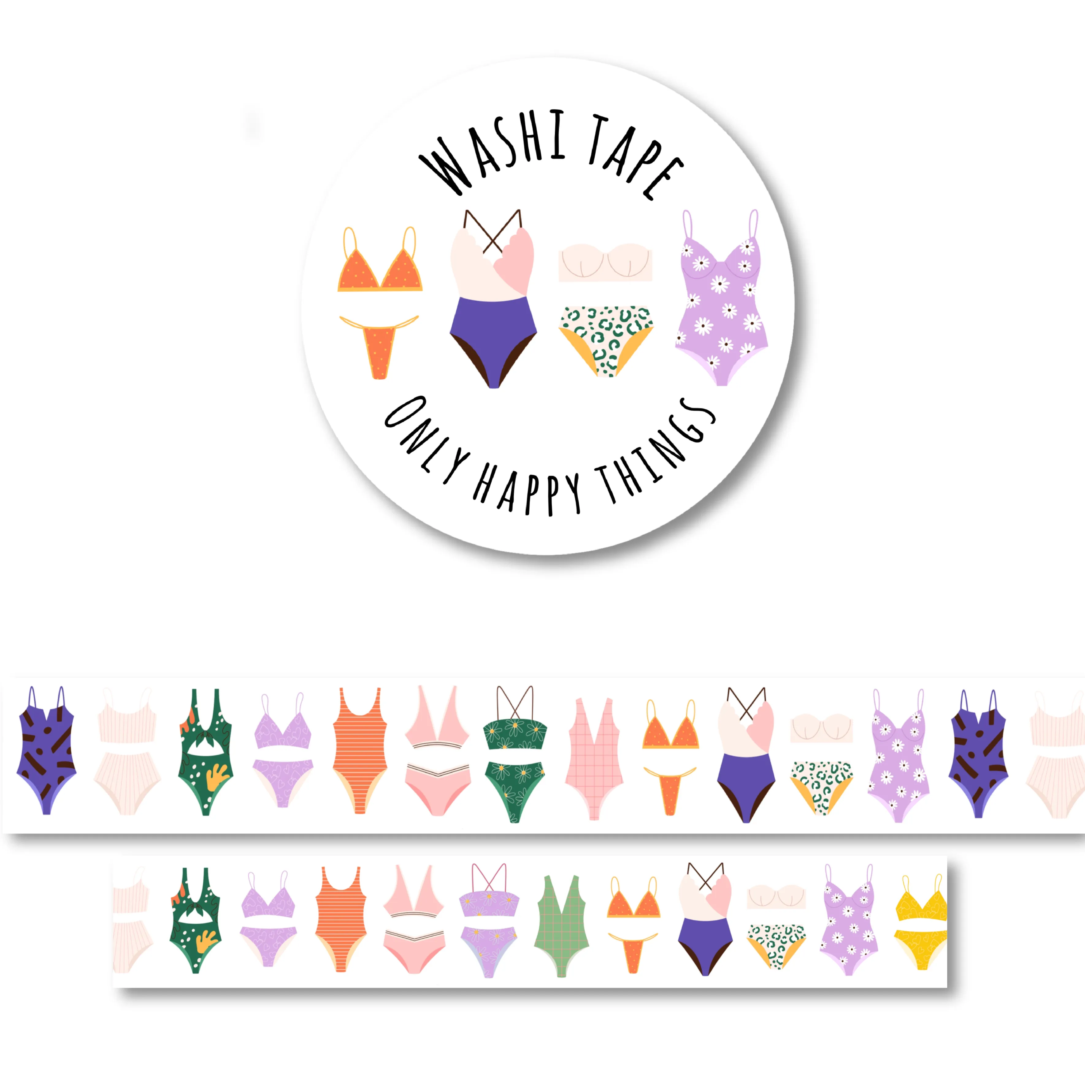 Washi tape: Swimsuits