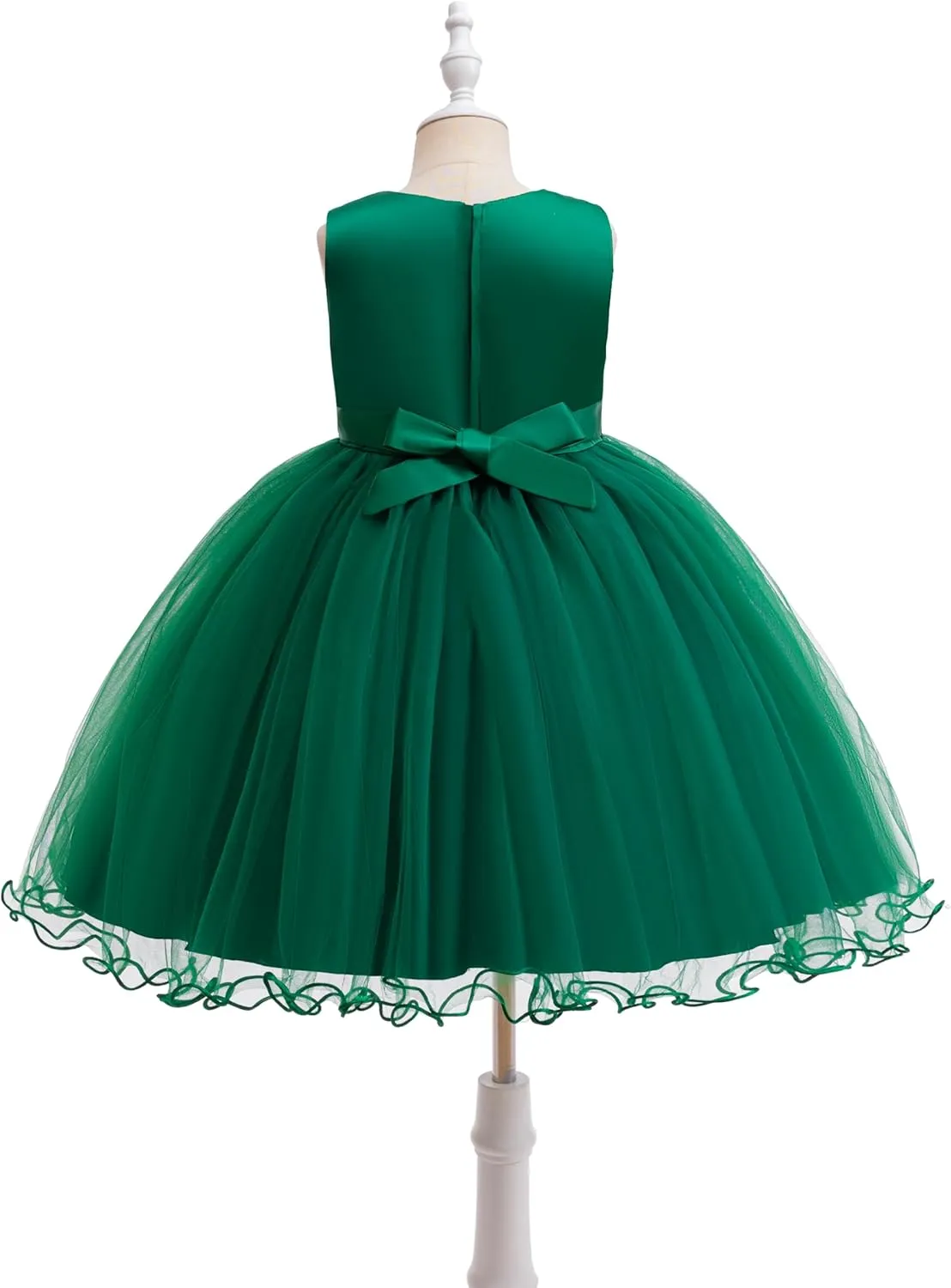 Weileenice Flower Girls Lace Bridesmaid Dress Kids Princess Wedding Prom Pageant Birthday Party Tutu Tulle Dresses