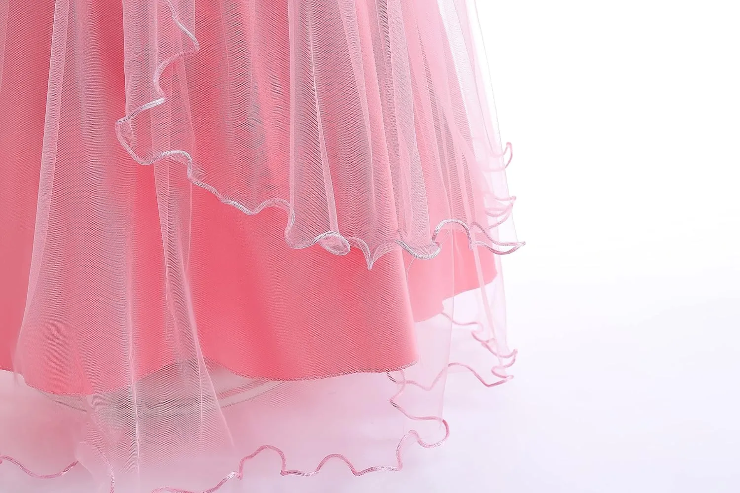 Weileenice Vintage Off The Shoulder Flower Girl Dress Lace Embroidery Little/Big Girls Wedding Bridesmaid Holiday Ballgown