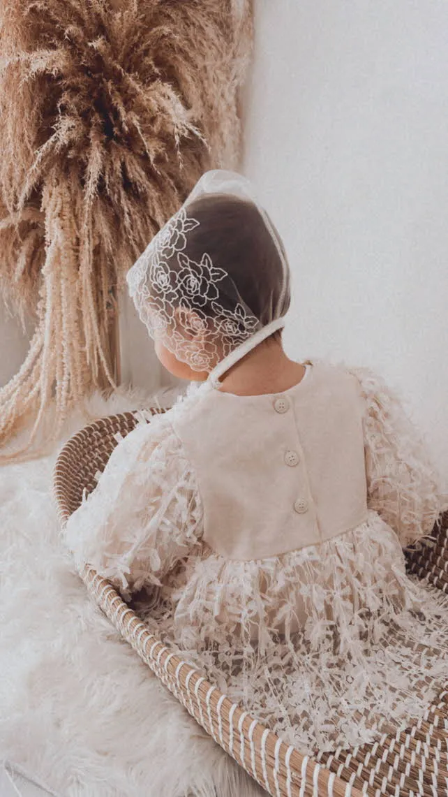 Whisper Lace Bonnets - Rose
