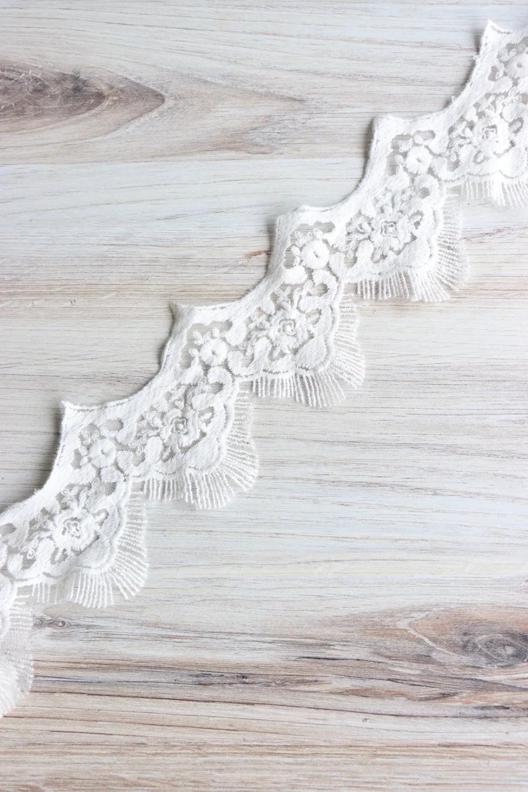White 4.5" Wide Venice Lace