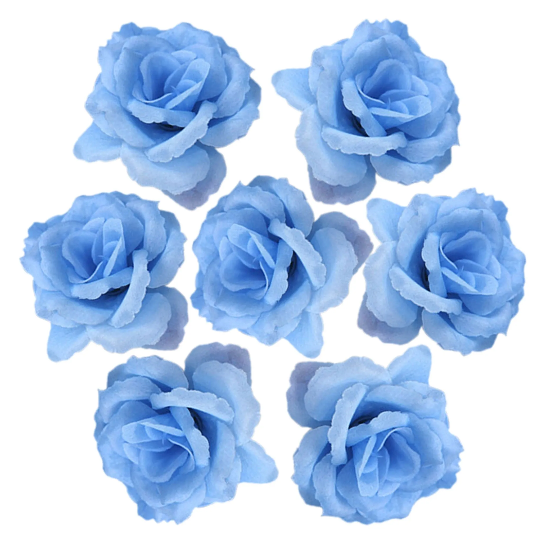 Wholesale Silk Flower Heads Artificial Roses 3 inch 100 Flowers For Flower Ball DIY