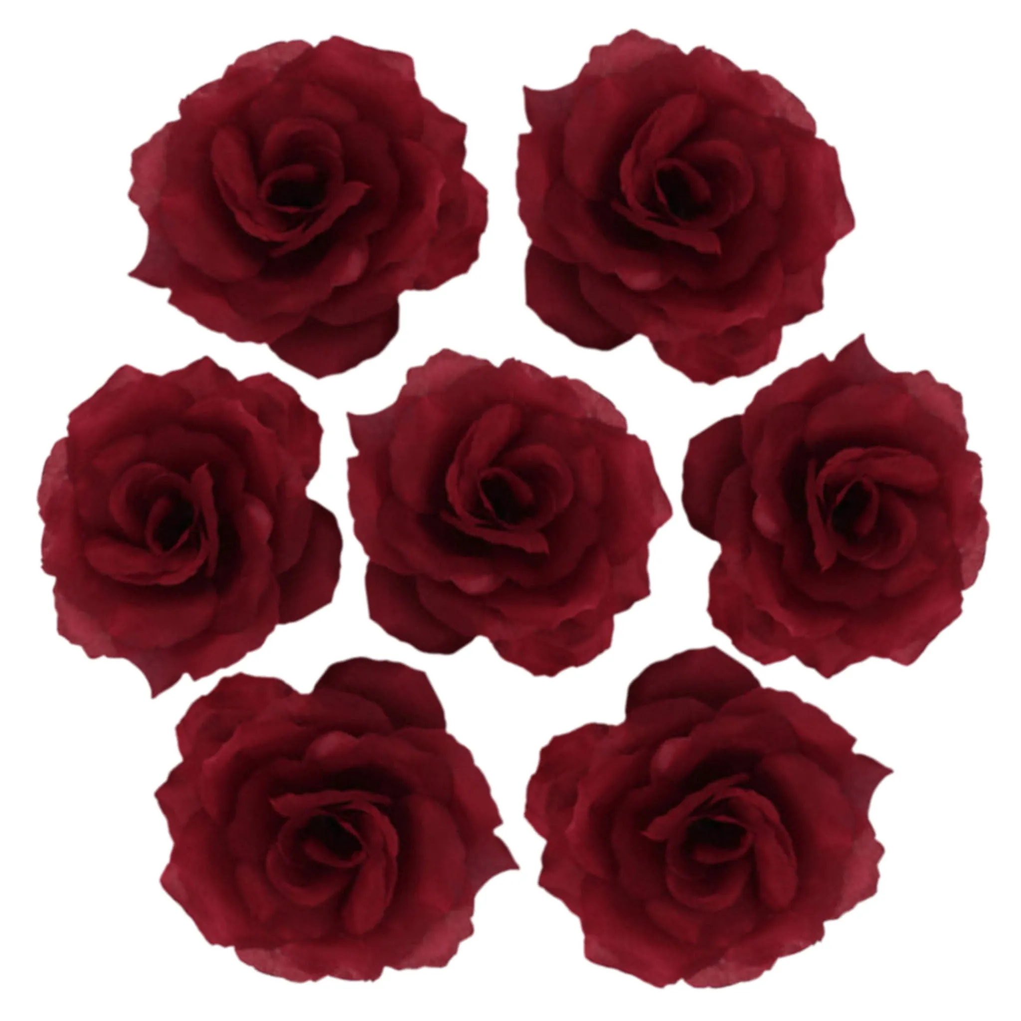 Wholesale Silk Flower Heads Artificial Roses 3 inch 100 Flowers For Flower Ball DIY