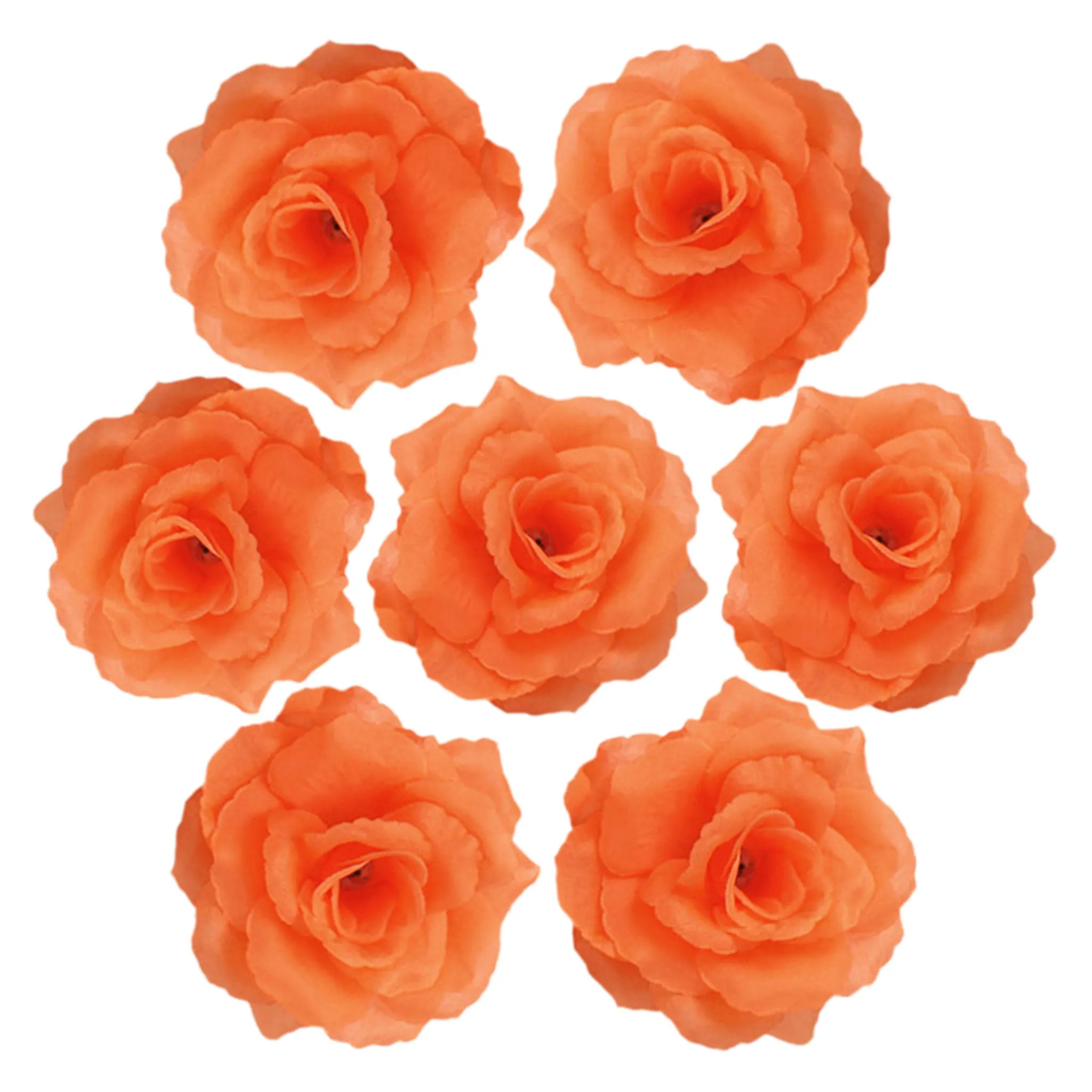 Wholesale Silk Flower Heads Artificial Roses 3 inch 100 Flowers For Flower Ball DIY