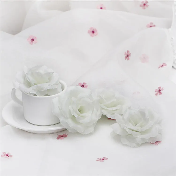 Wholesale Silk Flower Heads Artificial Roses 3 inch 100 Flowers For Flower Ball DIY