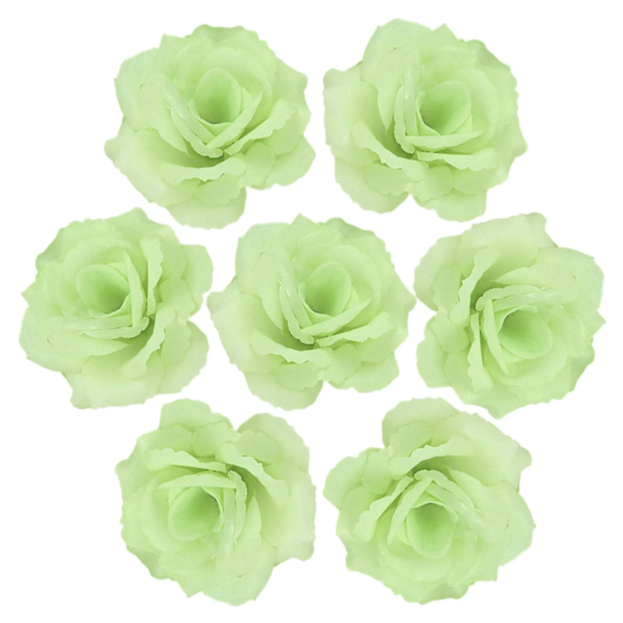 Wholesale Silk Flower Heads Artificial Roses 3 inch 100 Flowers For Flower Ball DIY