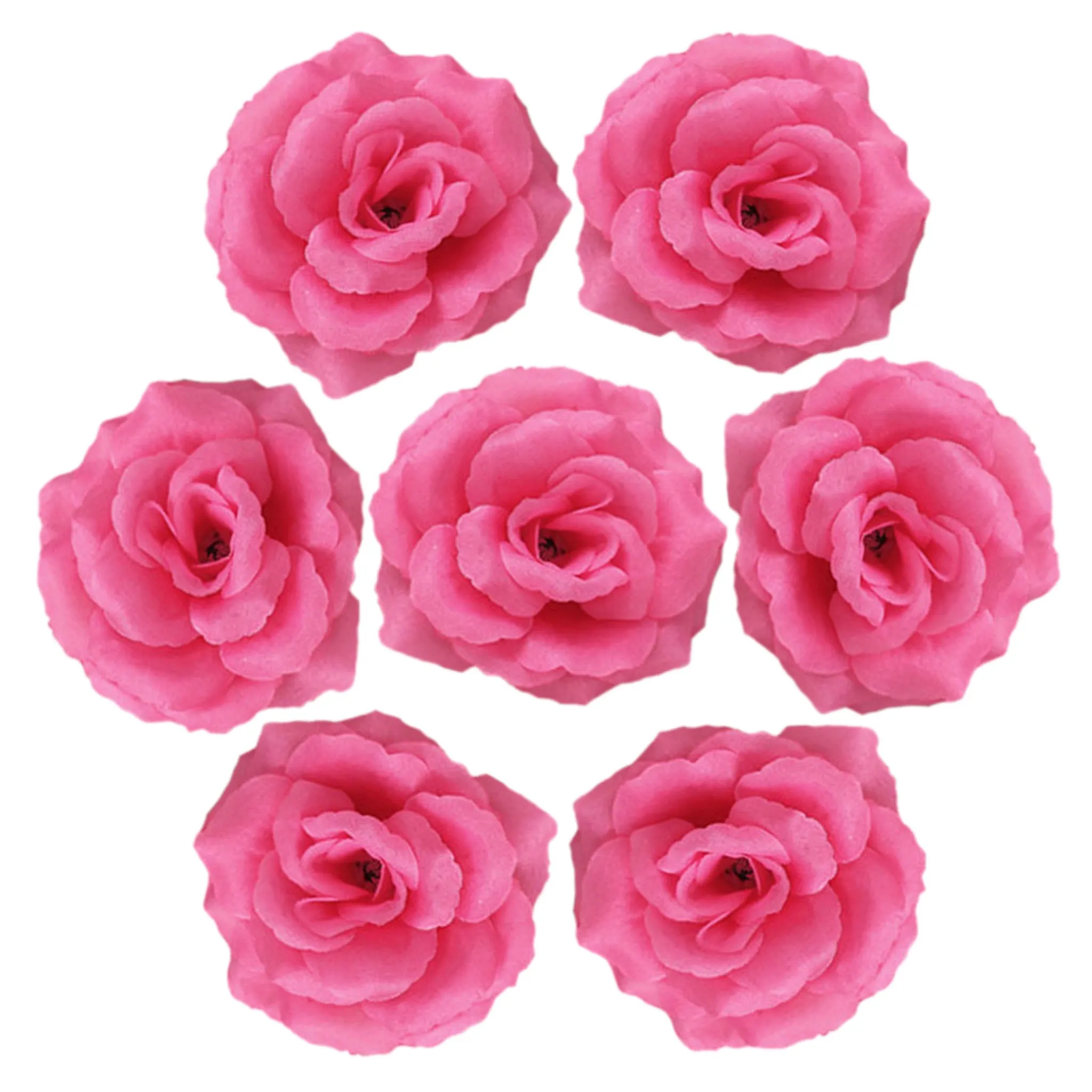 Wholesale Silk Flower Heads Artificial Roses 3 inch 100 Flowers For Flower Ball DIY