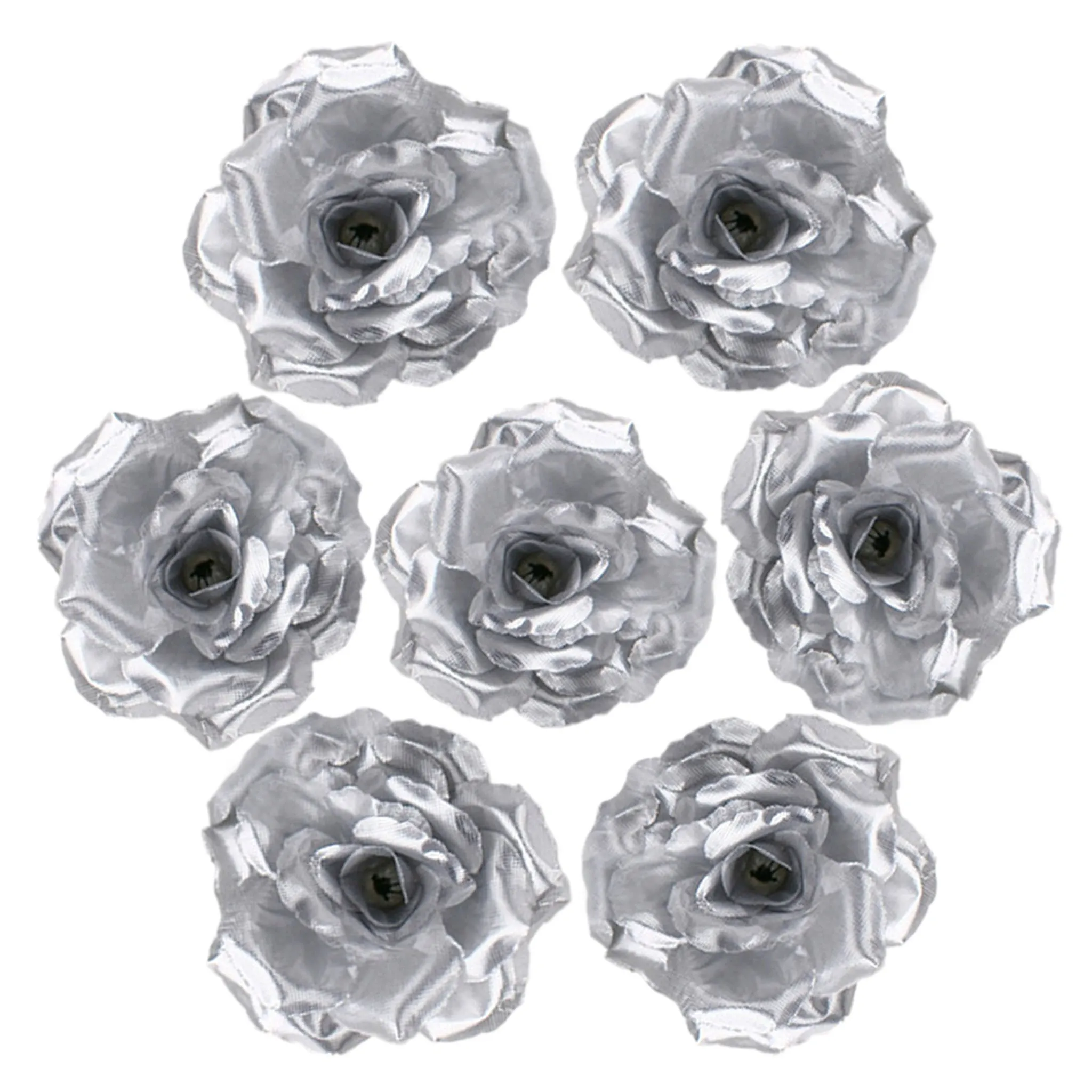 Wholesale Silk Flower Heads Artificial Roses 3 inch 100 Flowers For Flower Ball DIY