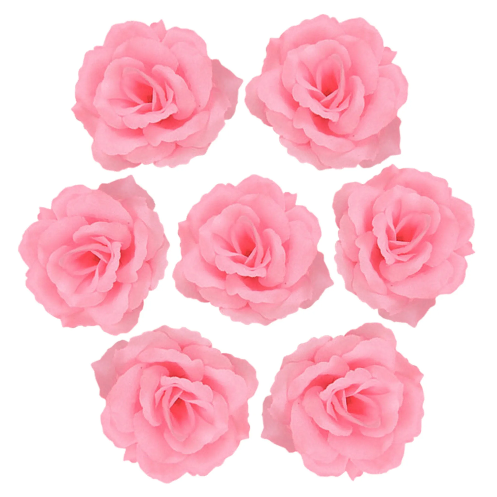 Wholesale Silk Flower Heads Artificial Roses 3 inch 100 Flowers For Flower Ball DIY