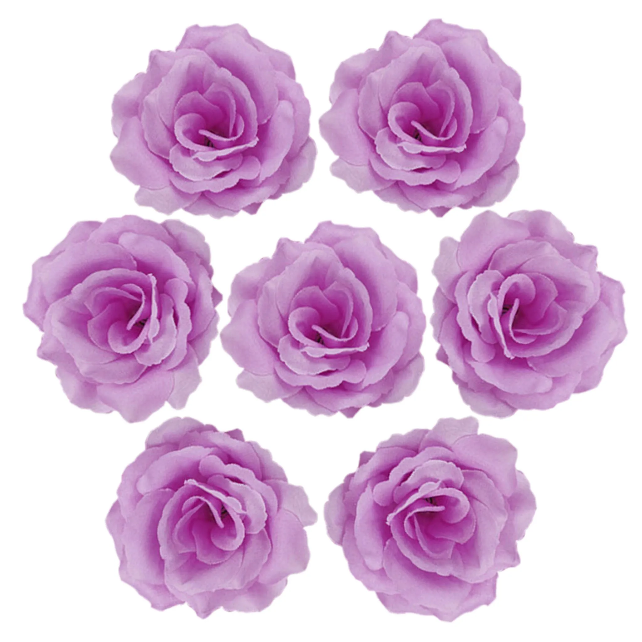 Wholesale Silk Flower Heads Artificial Roses 3 inch 100 Flowers For Flower Ball DIY