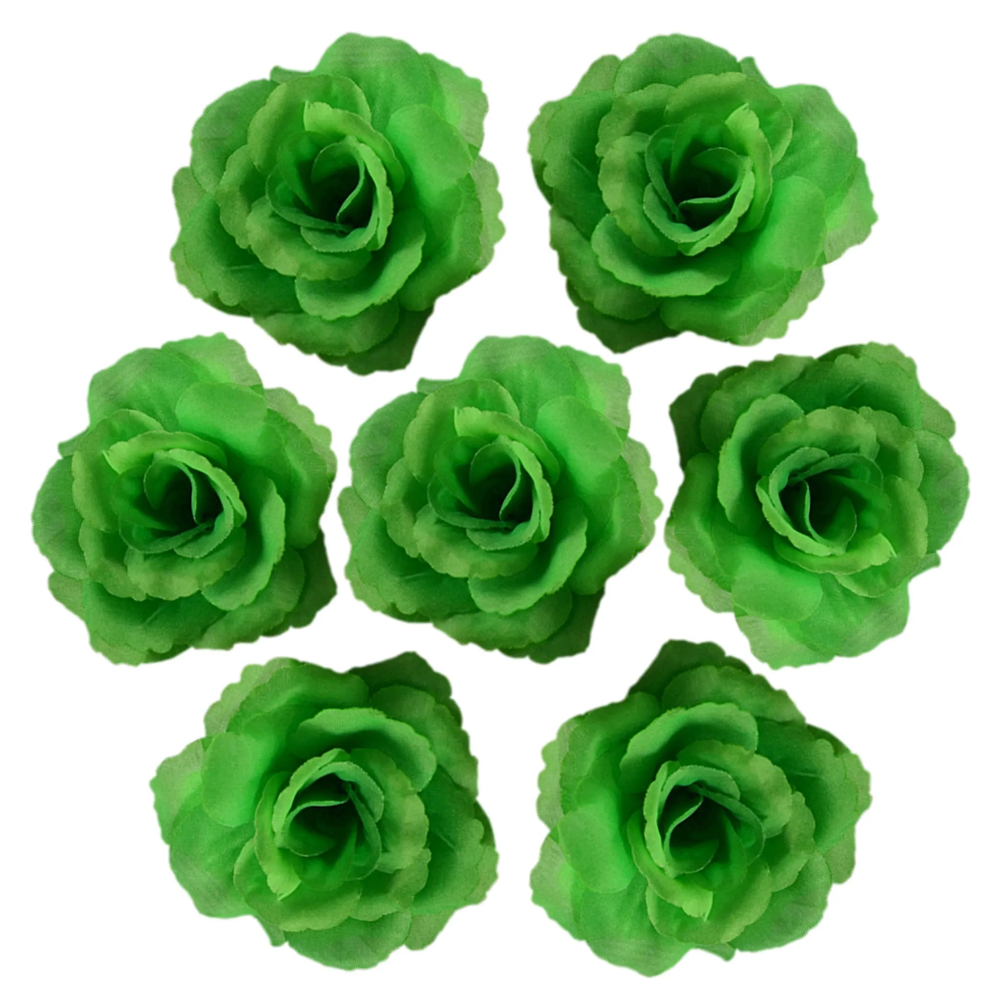 Wholesale Silk Flower Heads Artificial Roses 3 inch 100 Flowers For Flower Ball DIY