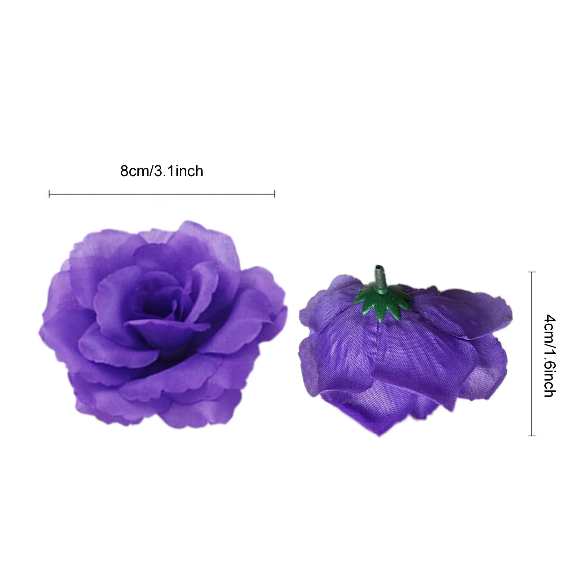 Wholesale Silk Flower Heads Artificial Roses 3 inch 100 Flowers For Flower Ball DIY